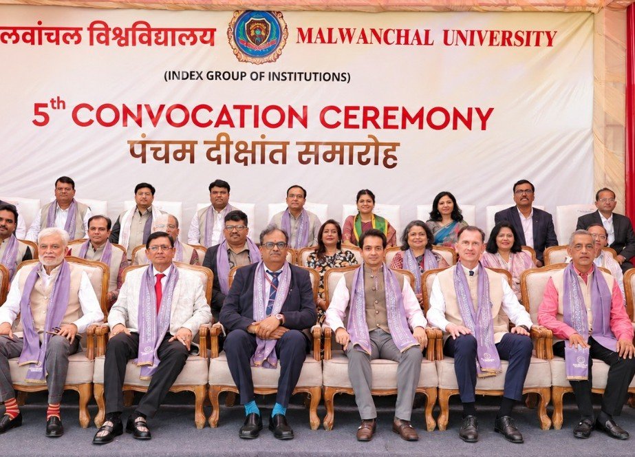 Malwanchal University community at its fifth convocation